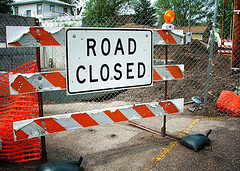 road closed